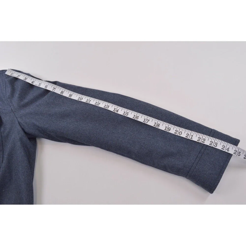 Luciano Barbera NWT Outerwear Over Shirt Sz 48 S US Blue Flannel Wool Insulated